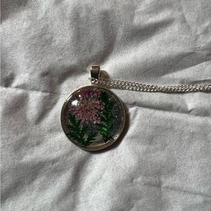 Pink Flower Necklace